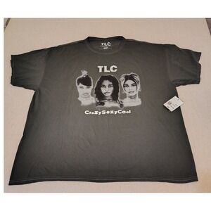 TLC CrazySexyCool Graphic T Shirt Plus Size 2X‎ 3X Charcoal Grey Cotton